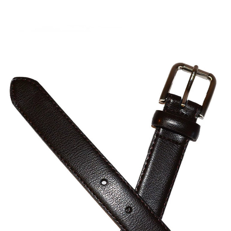 BYRON - Dark Brown Genuine Leather Boys Belt  - Belt N Bags
