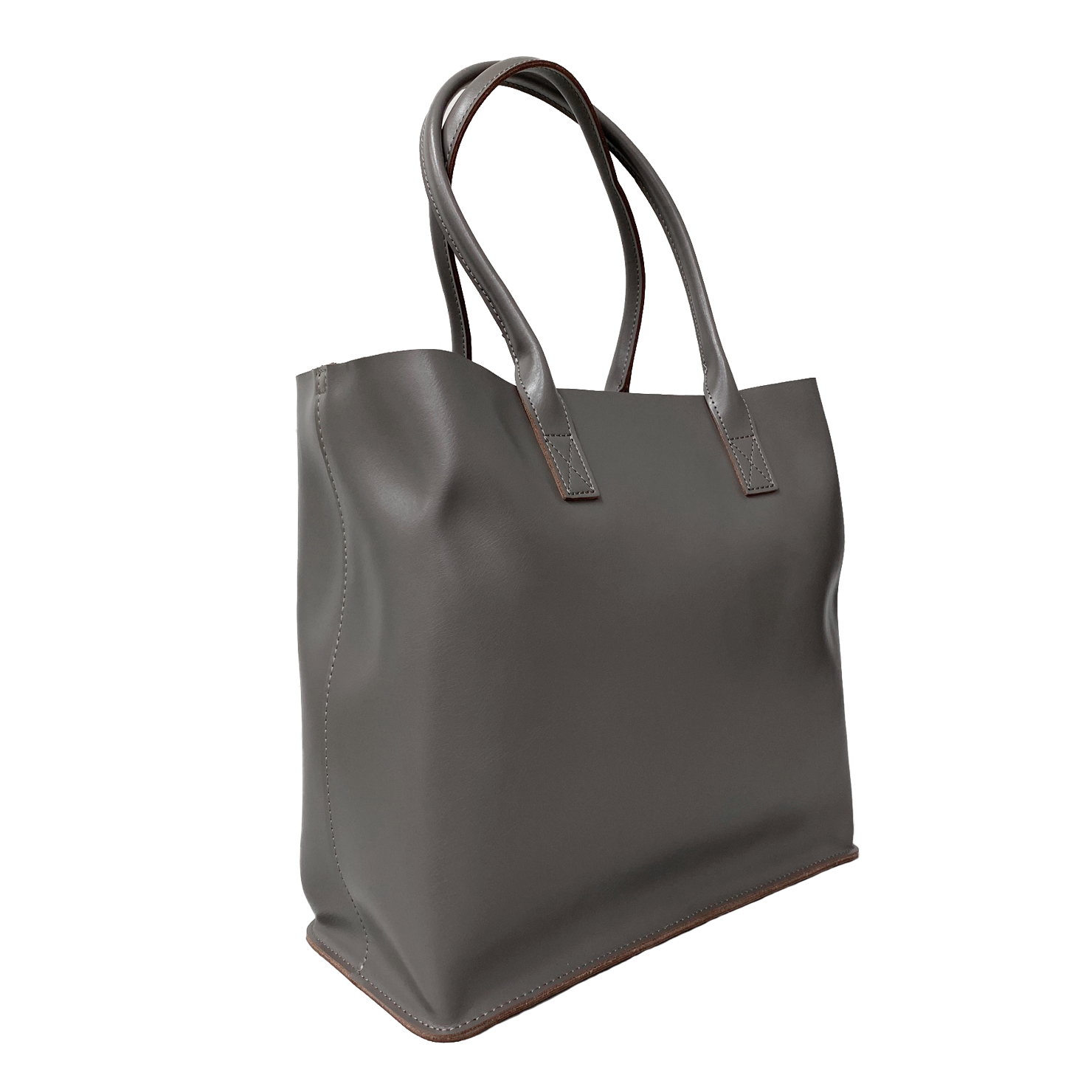 BIRCHGROVE - Women's Grey Genuine Leather Tote Bag freeshipping - BeltNBags