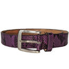 LAVENDER BAY - Women's Snake Print Purple Leather Belt freeshipping - BeltNBags