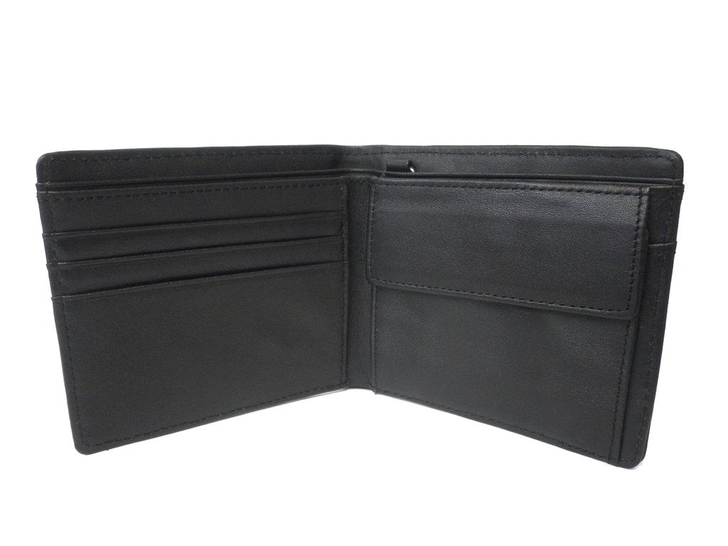 LACHLAN - Men's Black Genuine Leather Spike Wallet in Gift Box  - Belt N Bags