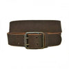 MARCELLO - Mens Brown Suede Leather Belt  - Belt N Bags
