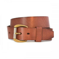VICTOR - Mens Tan Genuine Leather Belt  - Belt N Bags