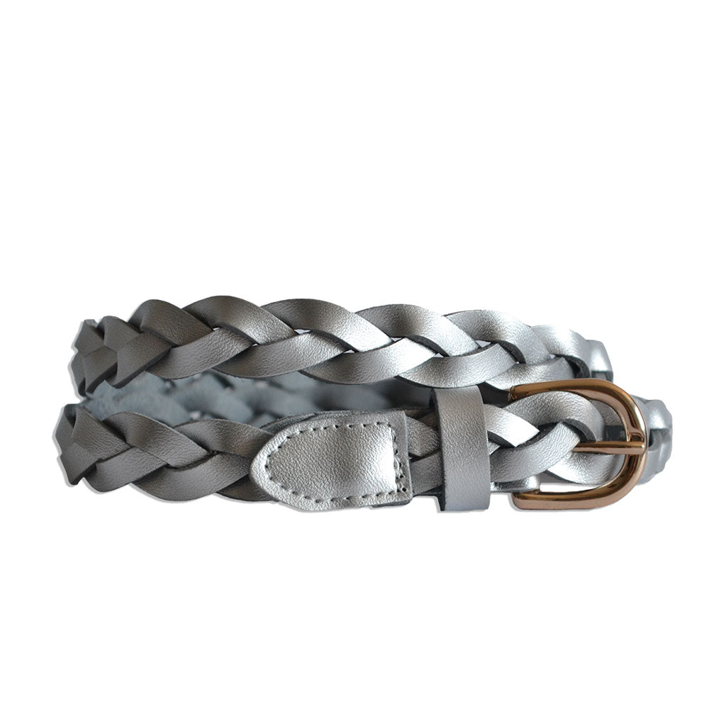 Grey online skinny belt