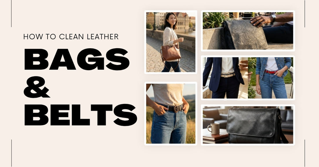 Cleaning tips for leather belt and Bags