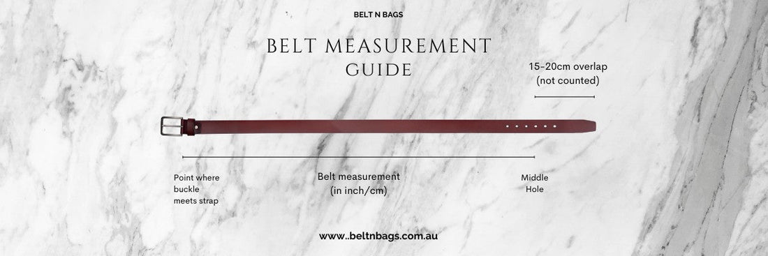 How to measure women's and men's belt size — Belt N Bags sizing guide