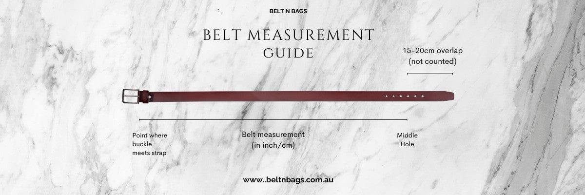 How to measure women's and men's belt size — Belt N Bags sizing guide