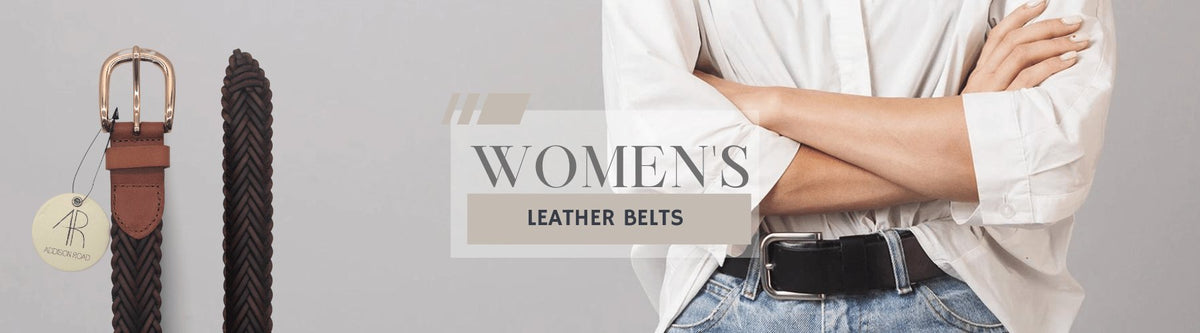 WOMEN GENUINE LEATHER BETS ONLINE 