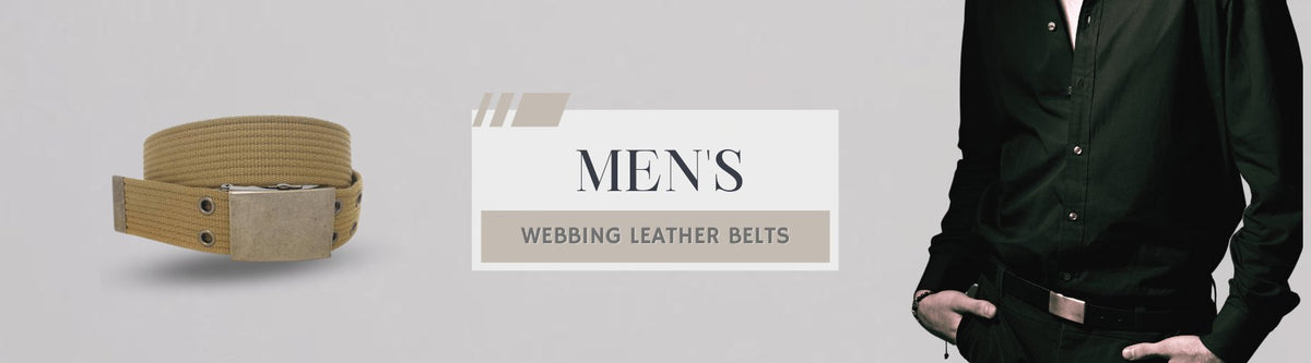 Belts Collection | Men's Webbing Leather Belts