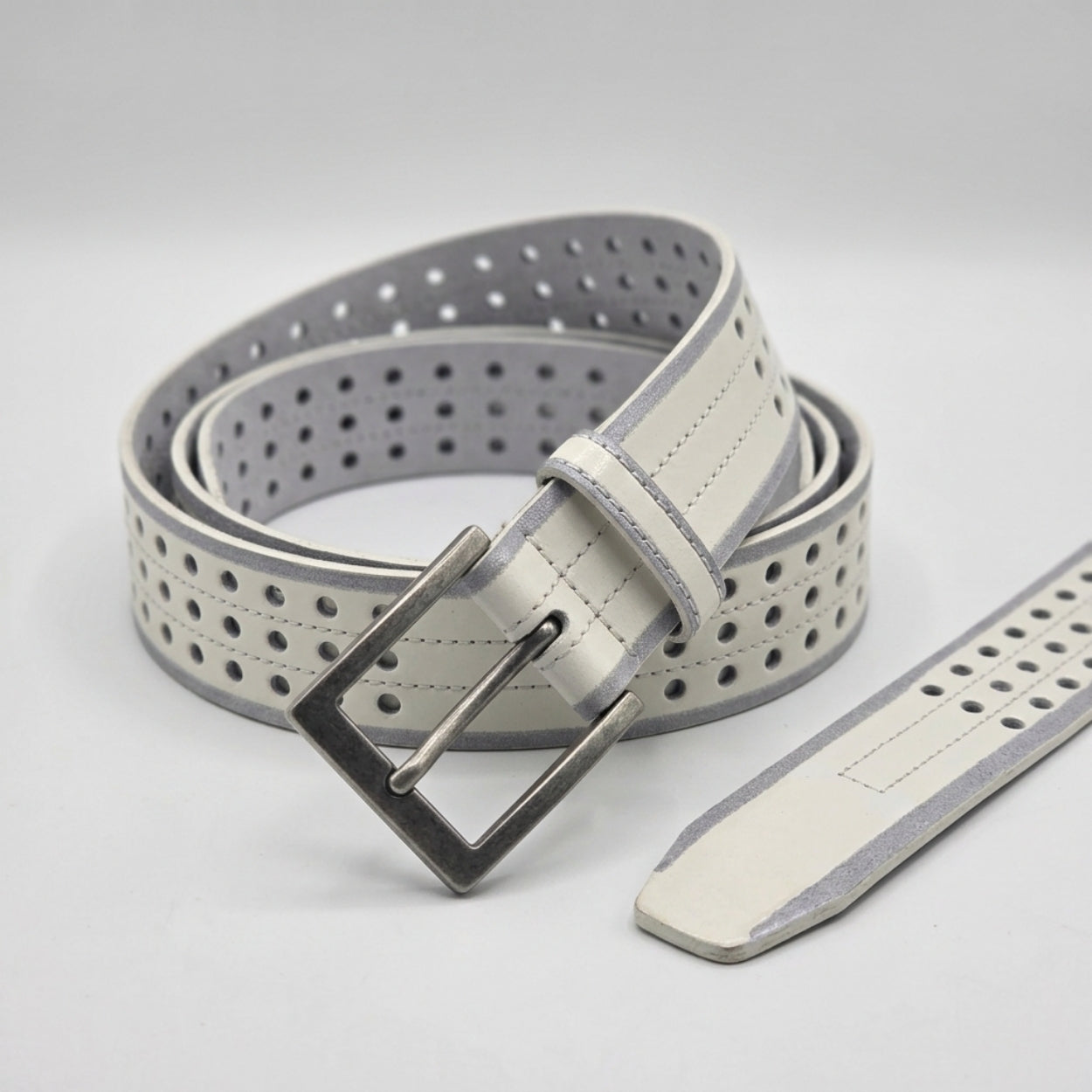 GRAYSON - Men's Perforated Leather Belt