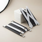 HUXLEY - Navy & White Clip-On Braces Twin Pack B1G1
