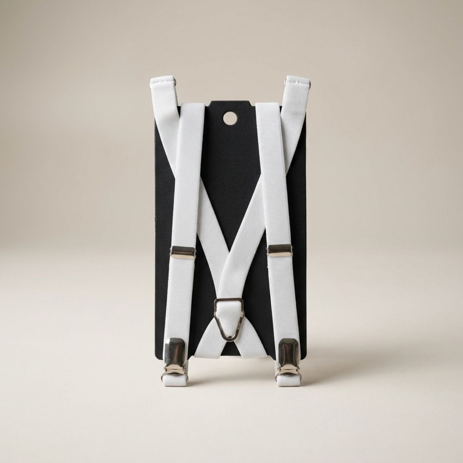 HUXLEY - Navy & White Clip-On Braces Twin Pack B1G1