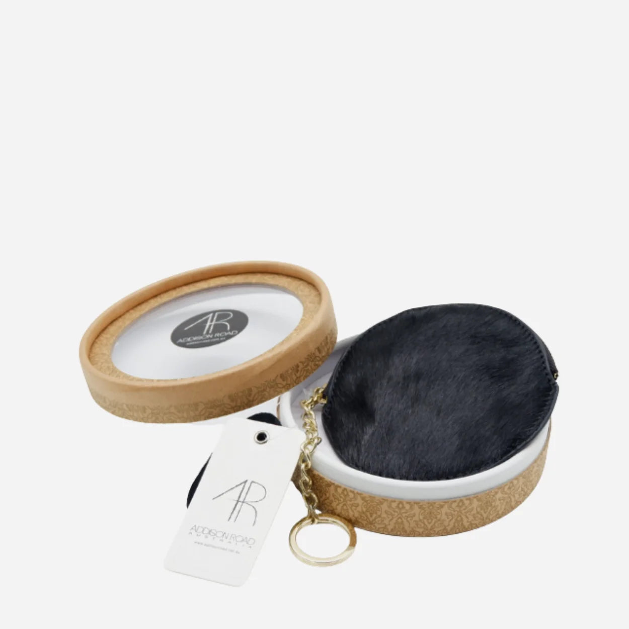 Gift Set | GRACE Leather Belt & LORN Calfhair Key Ring Coin Purse