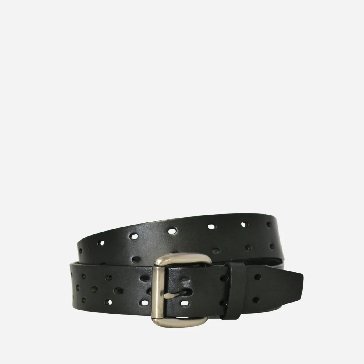 ABEL - Unisex Black Genuine Leather Belt