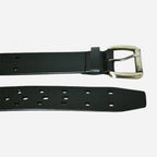ABEL - Unisex Black Genuine Leather Belt
