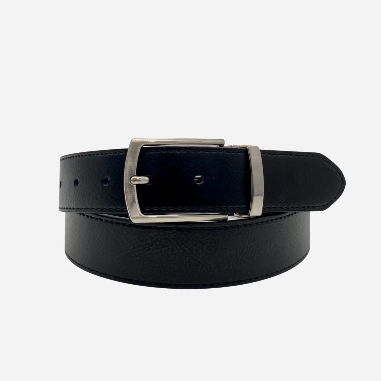 ACE - Men's Black Genuine Leather Belt