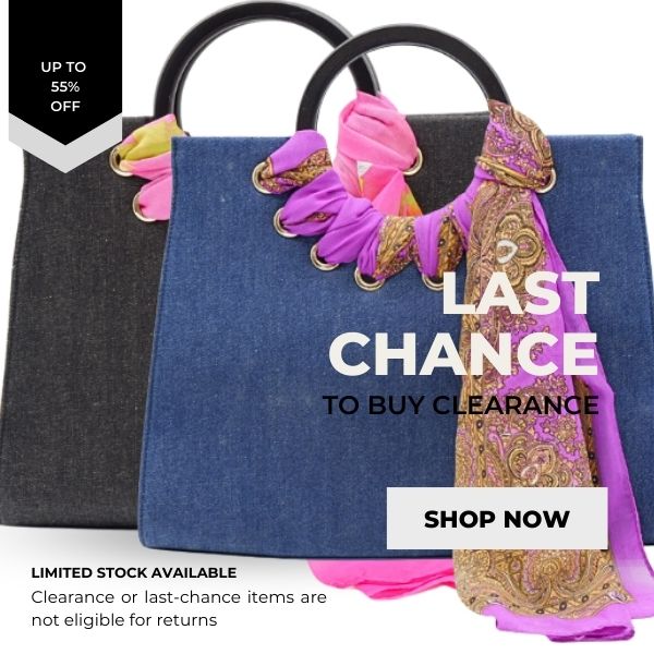 This perfectly sized denim ring handle bag is the trendsetter bomb! We call it the bag with a scarf... Yes, it comes with a complimentary scarf to complete your look.