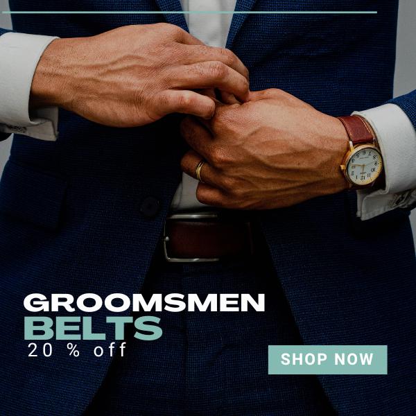 groomsmen belts wedding season