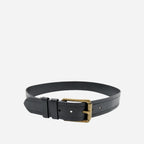 ALBERT - Mens Black Genuine Leather Belt - BeltNBags