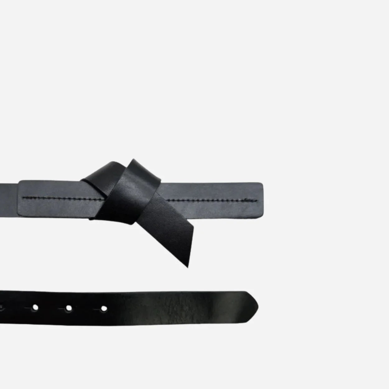 ALEXANDRIA - Women's Black Genuine Leather Belt