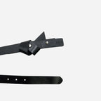 ALEXANDRIA - Women's Black Genuine Leather Belt
