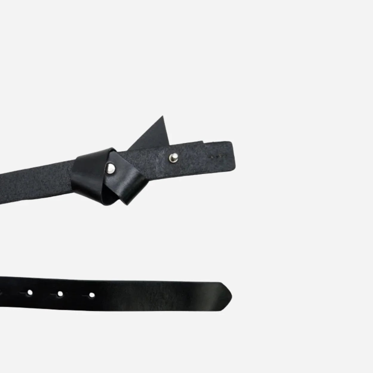 ALEXANDRIA - Women's Black Genuine Leather Belt