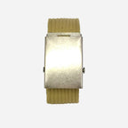 ALONSO - Light Brown Canvas Webbing Belt - BeltNBags