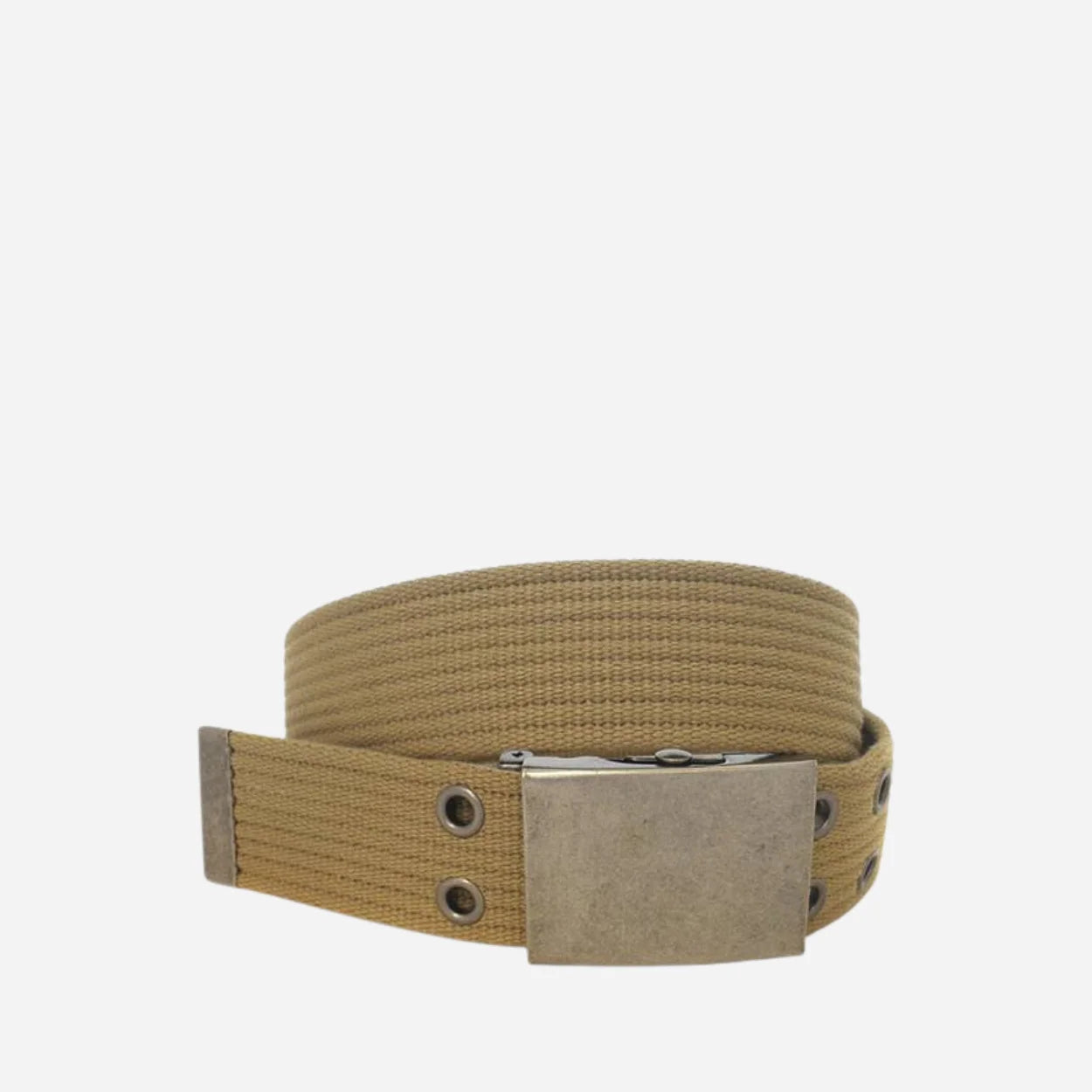 ALONSO - Light Brown Canvas Webbing Belt