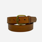 ANDREW - Mens Tan Genuine Leather Belt