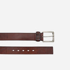 LUCAS - Mens Brown Leather Belt - BeltNBags
