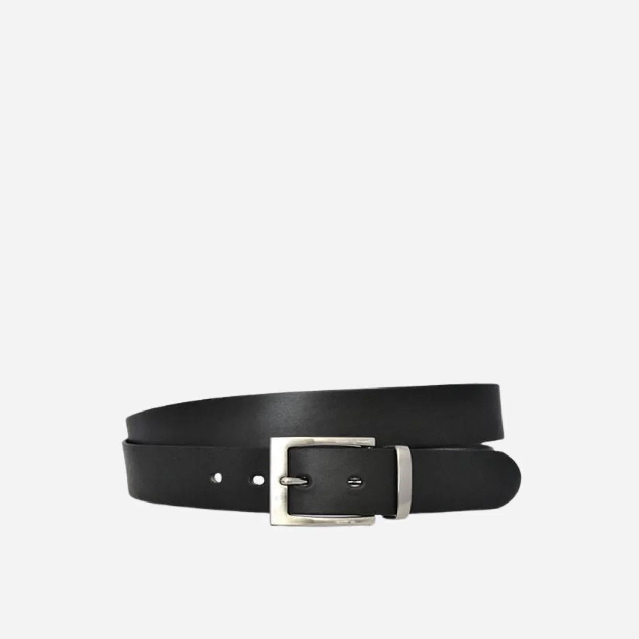 ASHLAR - Mens Black Genuine Leather Belt