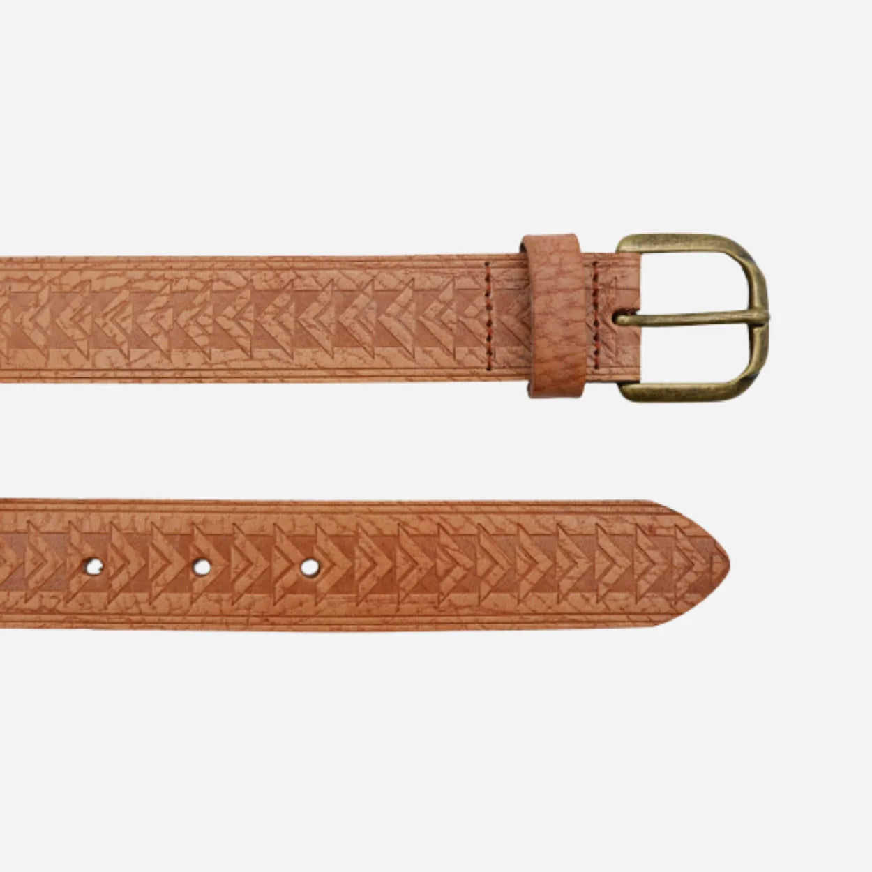 AYR - Women's Plus Size Vintage Geometric Genuine Leather Belt
