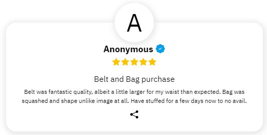 Customer reviews | BeltNBags
