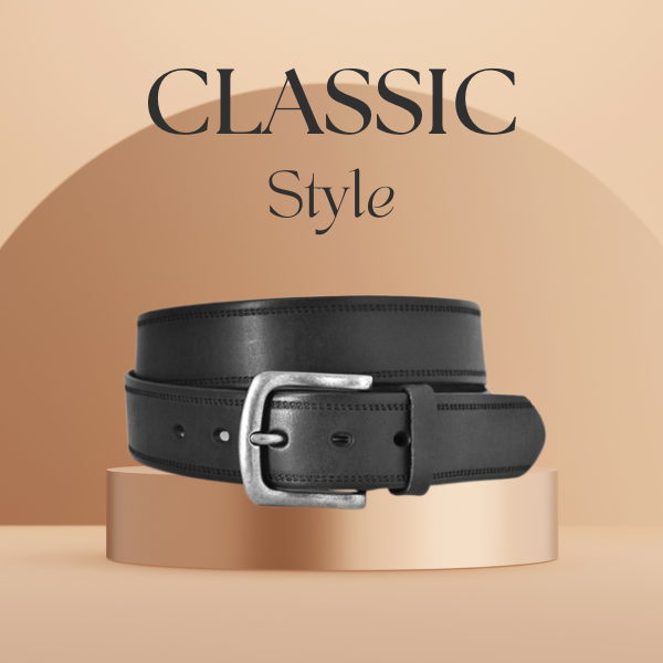 Classic Leather Belt for Men