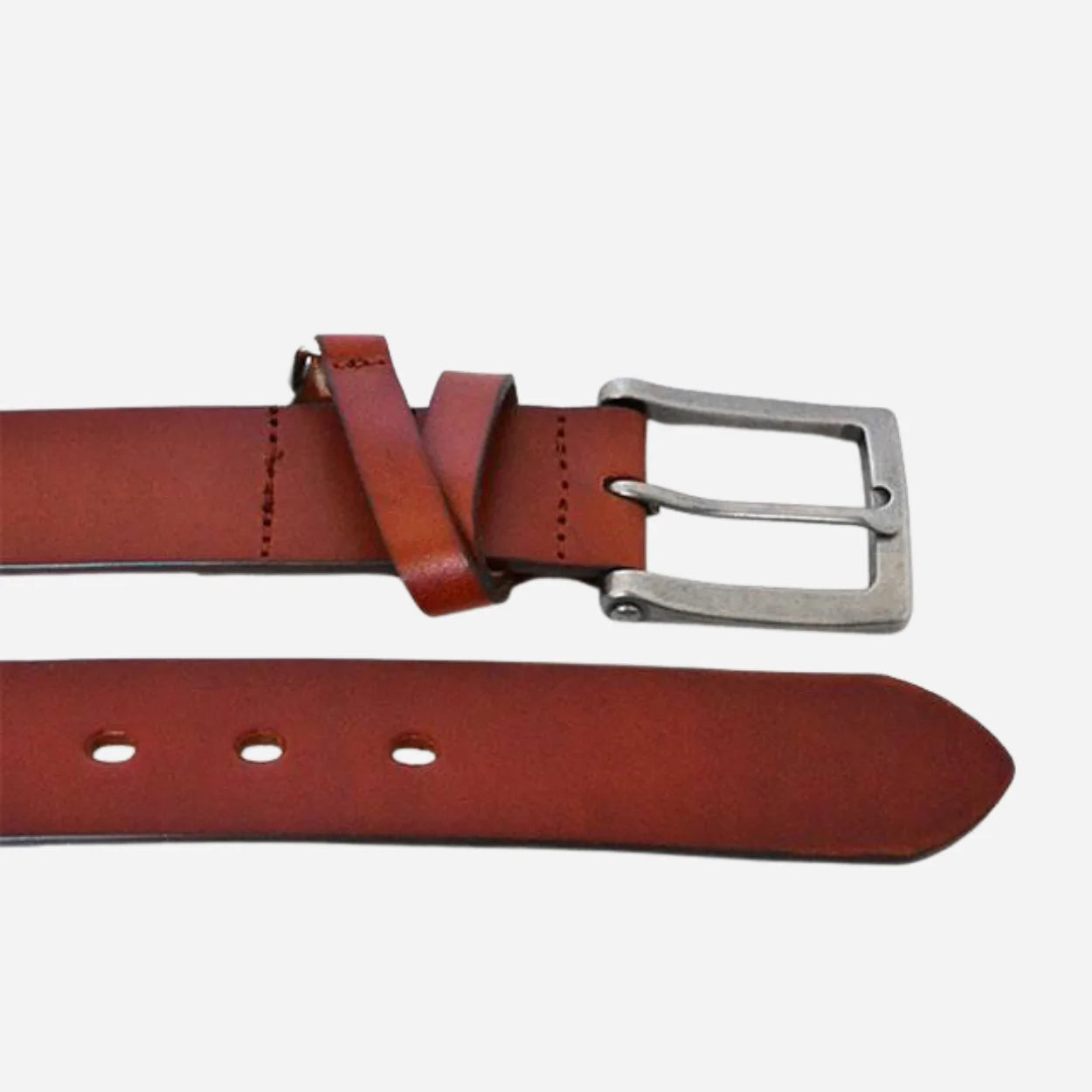 BENARD - Mens Brown Genuine Leather Belt