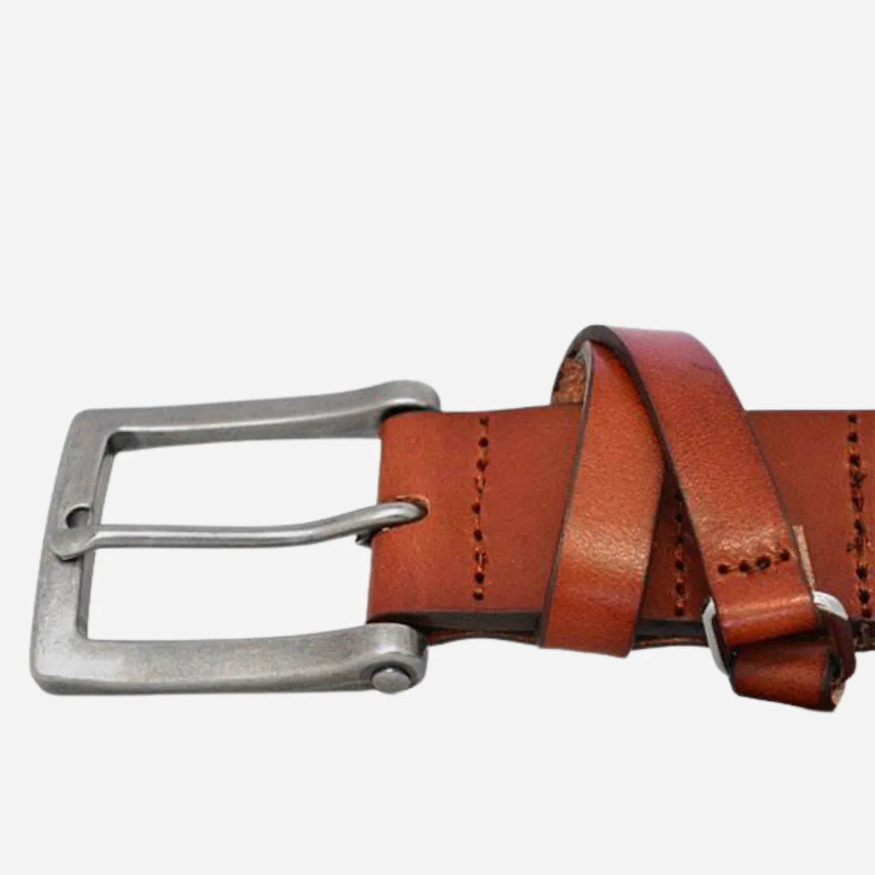 BENARD - Mens Brown Genuine Leather Belt