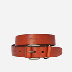 BENJI - Mens Brown Genuine Leather Belt - BeltNBags