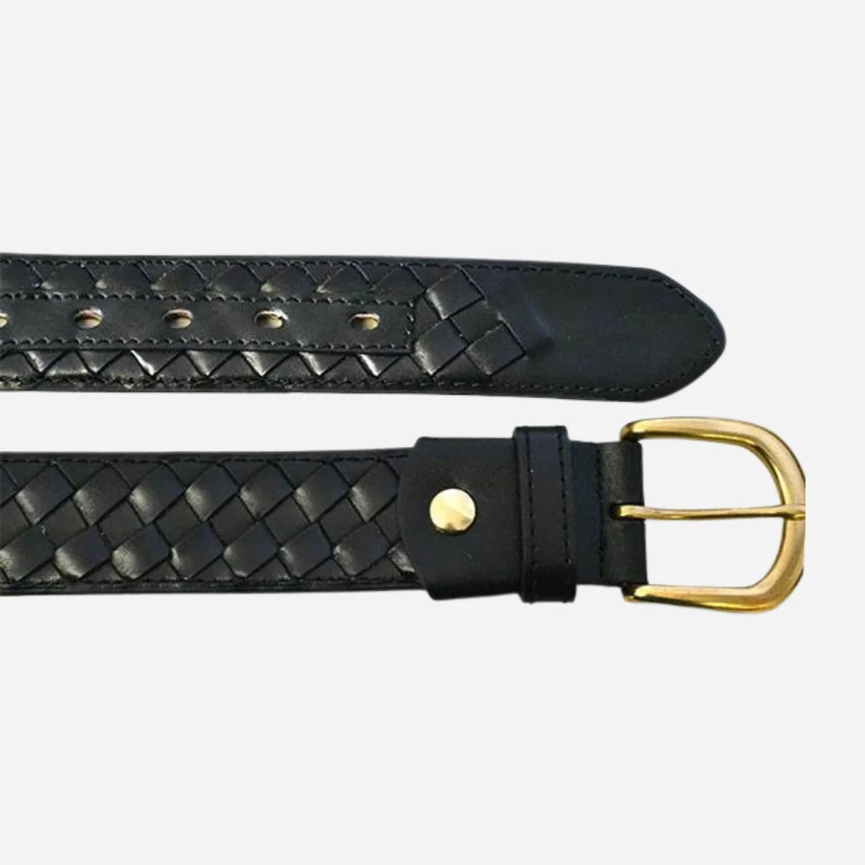 BRADLEY - Mens Black Genuine Leather Belt