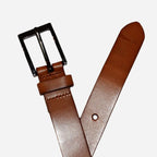 BRENDAN - Tan Genuine Leather Boys School Belt