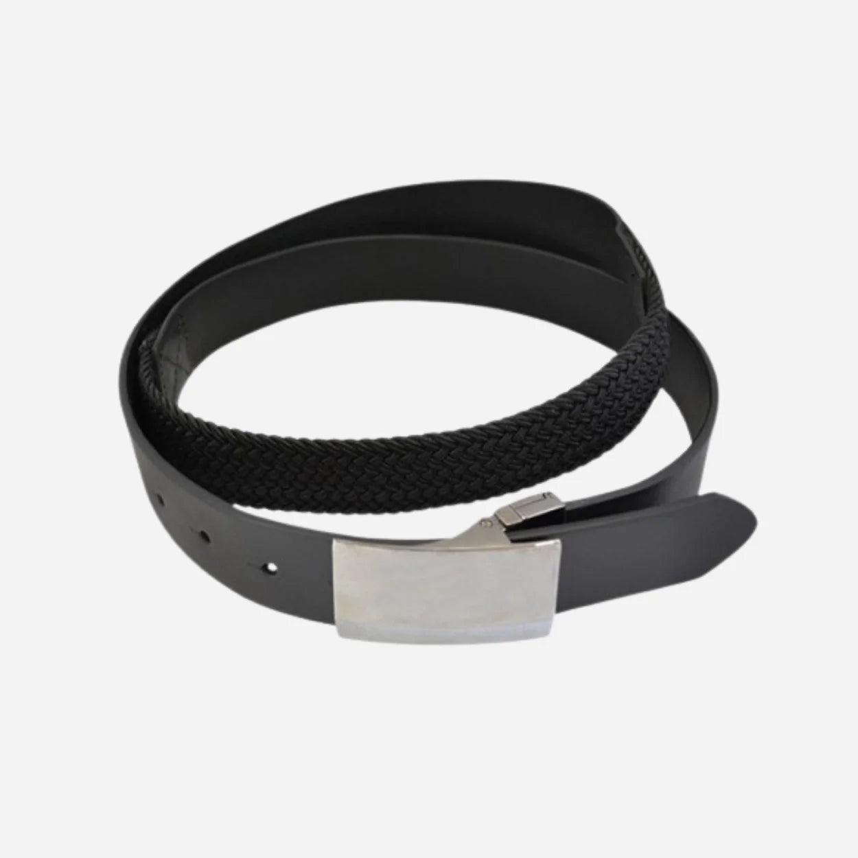 BRIXTON - Mens Black Genuine Leather Flexi-Belt