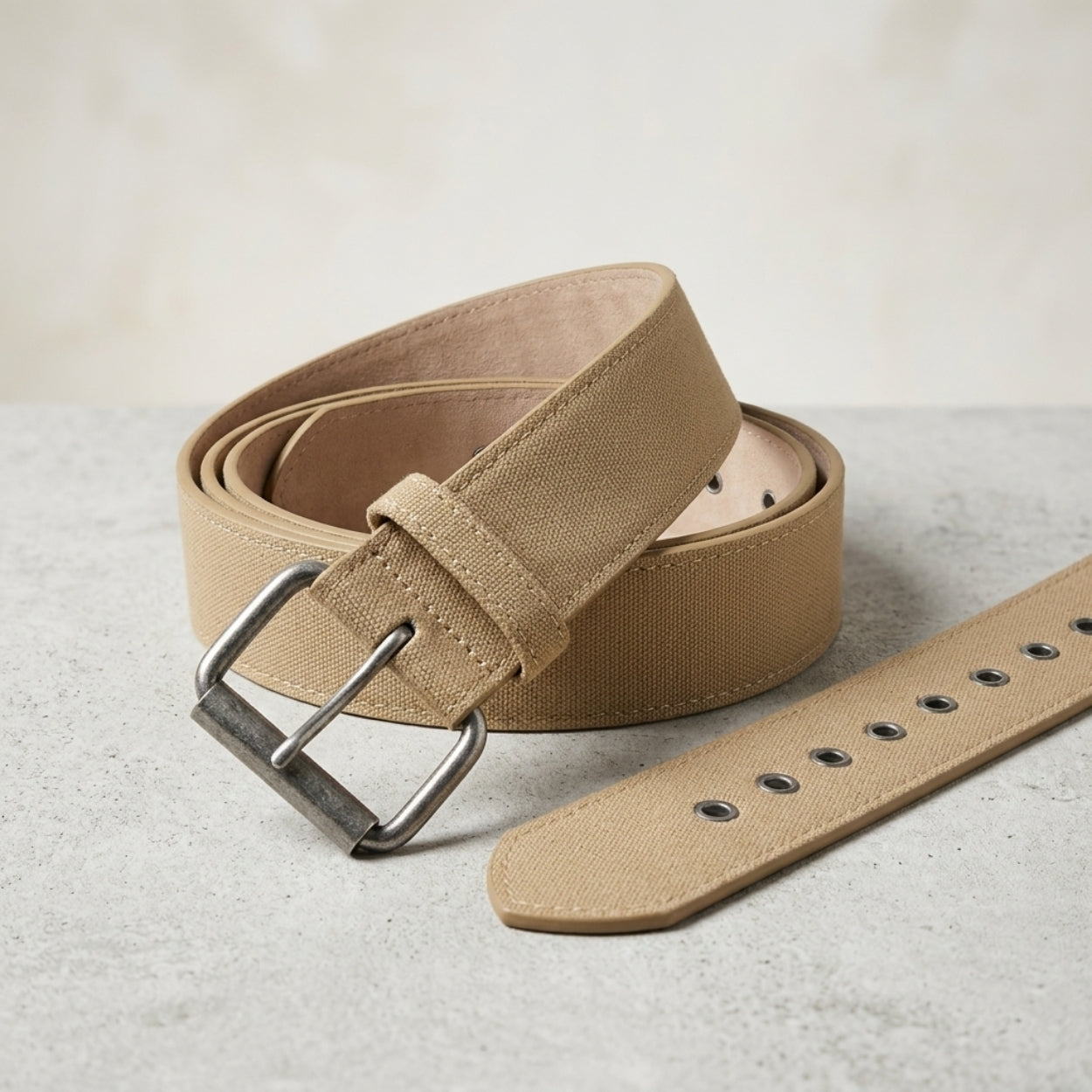 Baxter Men's Wide Canvas Leather Belt