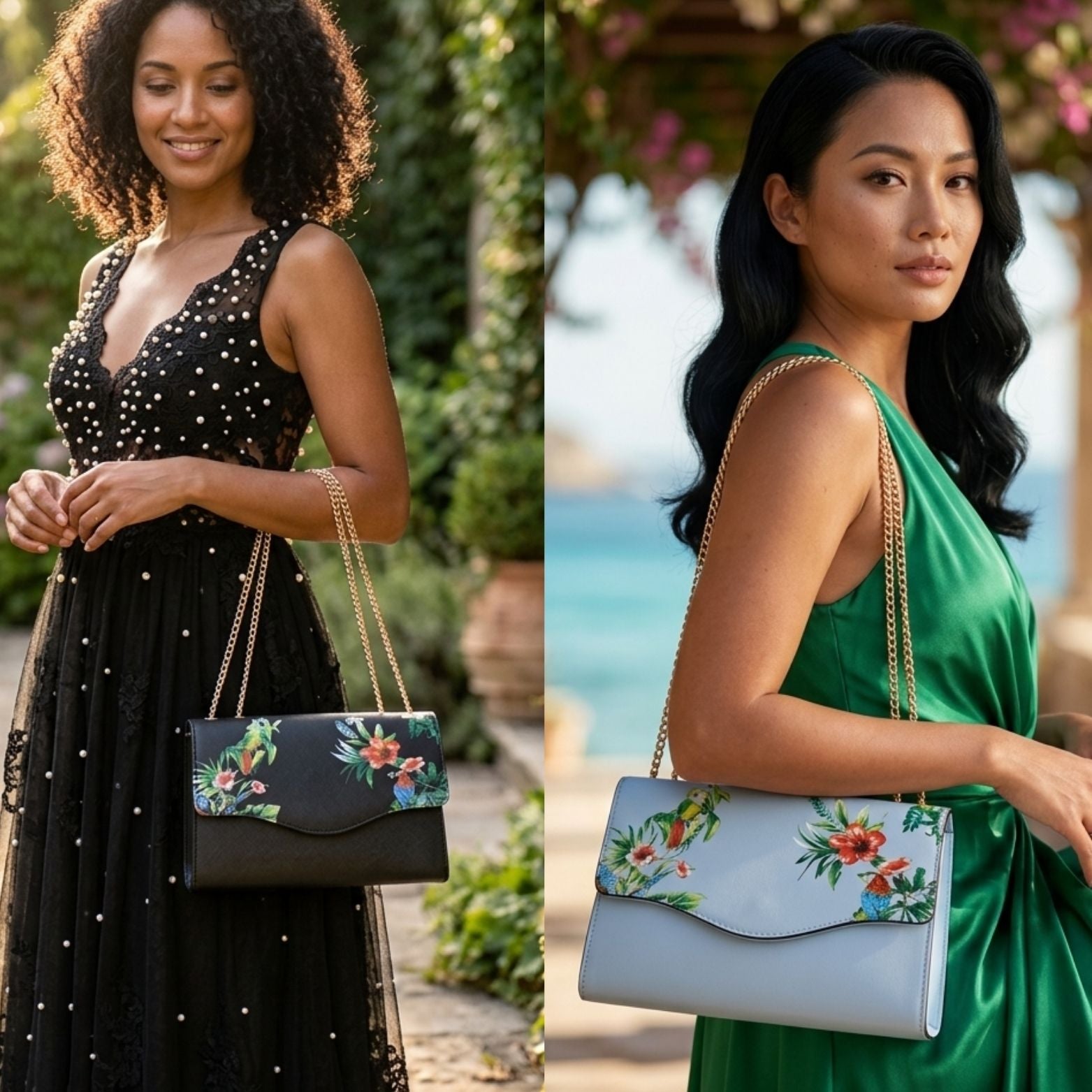 Tropical Clutch Bag Bundle – Mix & Match Saffiano Leather Clutches - BeltNBags