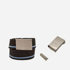 Bristol Belt with Plain or Cheese Silver Buckle