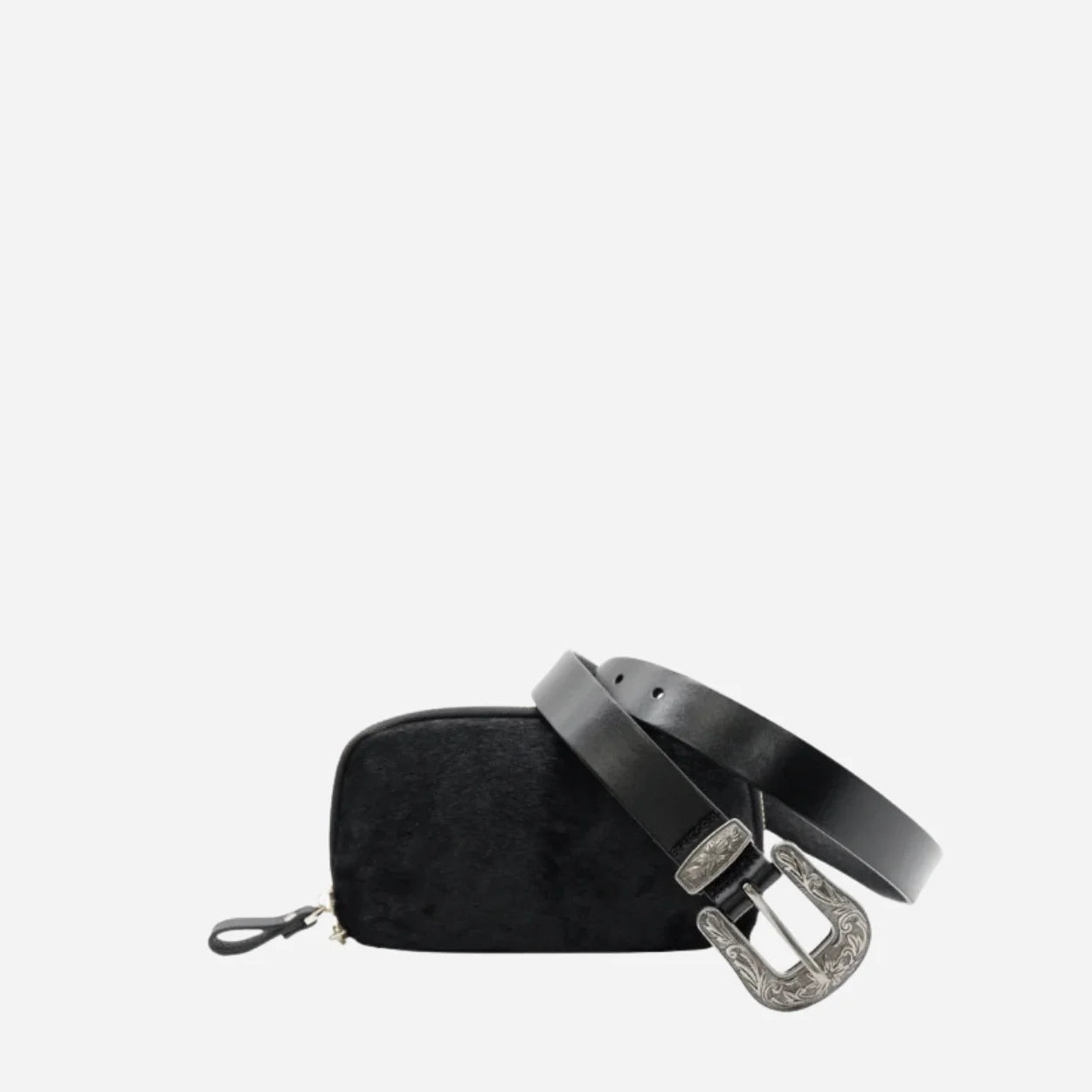 Gift Set | CAMDEN Belt & CARMICHAEL Cowhide Leather Wristlet Purse