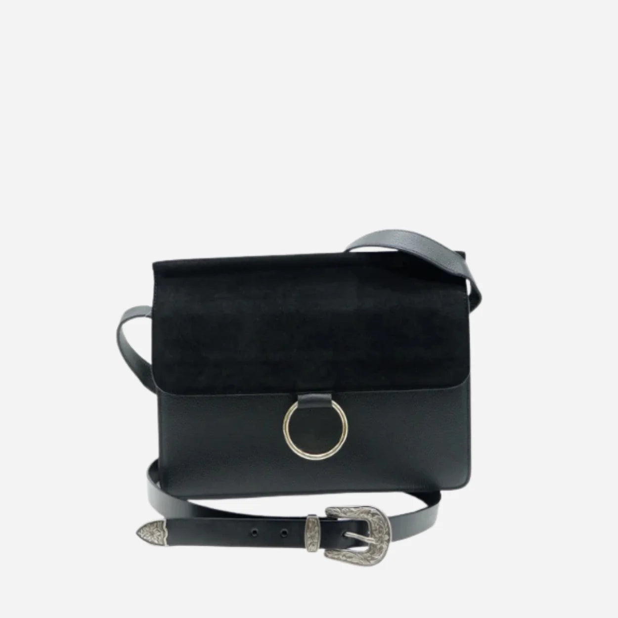 Gift | CAMDEN Black Leather Belt & LEICHHARDT Crossbody Bag