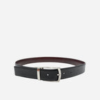 CAMERON - Mens Black & Camel Genuine Leather Reversible Belt - BeltNBags