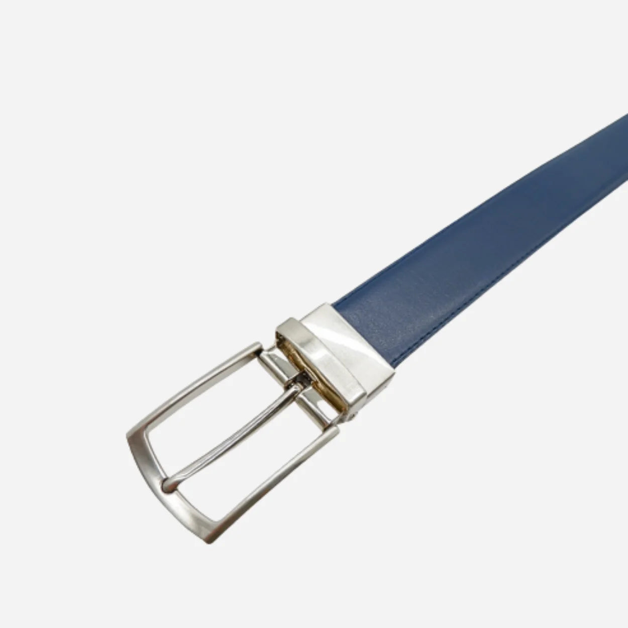 CAMERON - Mens Navy & Black Genuine Leather Reversible Belt