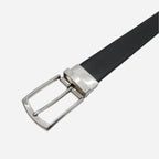 CAMERON - Mens Black & Camel Genuine Leather Reversible Belt - BeltNBags