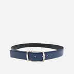 CAMERON - Mens Navy & Black Genuine Leather Reversible Belt - BeltNBags