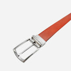 CAMERON - Mens Tan & Black Genuine Leather Reversible Belt - BeltNBags