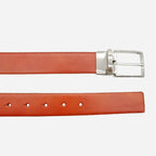 CAMERON - Mens Tan & Black Genuine Leather Reversible Belt - BeltNBags